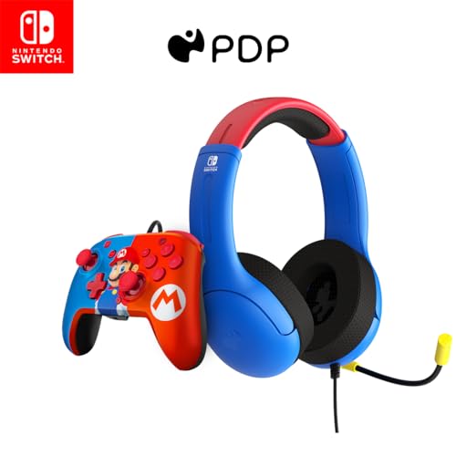 PDP Gaming Officially Licensed Mario Bundle for Switch Works with Switch OLED & Lite