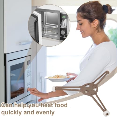 JFangZHZH Mikrowellenherd Ring,Microwave Turntable Ring with Rollers,Mikrowelle Drehtellerring,Mikrowelle Drehteller Platte Tragrahmen Rollerstützleitungsring