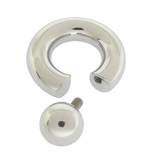 Acesteel Surgical Steel Genital Piercing Monster Screw In Ball Ring (Sib5010) #TOP2