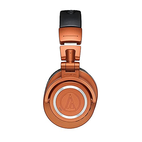 Image of Audio-Technica ATH-M50xBT2MO Wireless Over-Ear Headphones, Lantern Glow Metallic Orange