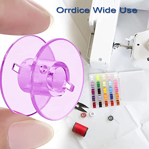 25 Pcs Sewing Machine Bobbins,Sa156 Bobbins, Bobbins Class 15, Sewing Supplies Accessories, Colored Plastic Bobbin With Case, Without Thread(1 Box) #TOP2