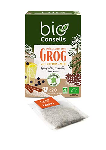 Bioconseils Infusion Préparation pour Grog Boissons Vertes 20 Sachets