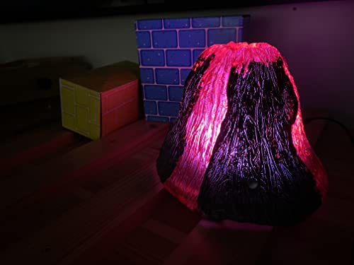 Volcano Night Light, Color Changing Night Light For Kids, Kids Night Light For Bedroom, Led Night Light With Touch Sensor, Night Lamp For Kids Room, Kids Night Light Toy, Volcano Lava Lamp #TOP1