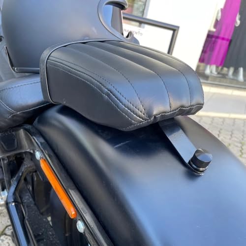 Asiento pasajero trasero que elimina la fatiga en motos Softail Slim y Street Bob 114 4