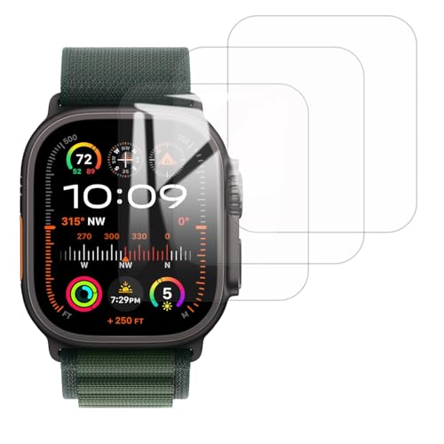 3Zbg tB for Apple Watch Ultra 49mm 2022 Apple Watch Ultra 2 2023 p KX tB 9H یtB CAh~ Uh~  ώw ultra 1/2 49mm p