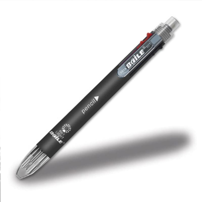 Bolígrafo multicolor de 6 colores con 5 colores, 1 lápiz automático multifunción para oficina, escuela, útil y práctico