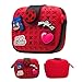 Miraculous Ladybug Pop n' Swop Red Mini Handbag, Customizable Bag 4 Clip-on Badges, Accessory Bag, Lightweight Durable Waterproof Handbag - Gift for Girls and Kids (Ladybug)