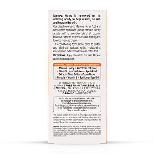 Dr.organic Manuka Honey Foot Cream #TOP2