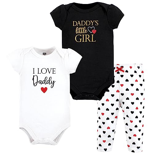 Image of Hudson Baby Unisex Cotton Bodysuit and Pant Set