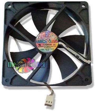 SilenX Ixtrema Pro Series Model IX-12025-14 120mm x 25mm Super Quiet Case Fan and Mounting Screws