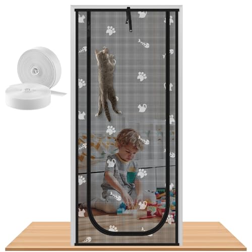 Morikey Reinforced Cat Screen Door, Fits Door Size 32