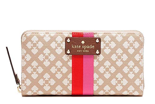 Kate Spade Classic Spade Neda Zip Around Wallet Stucco