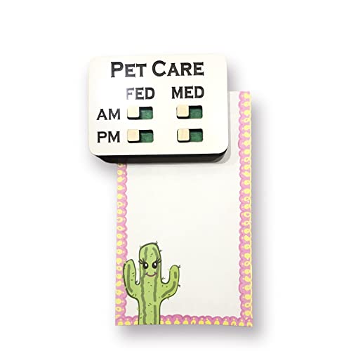 Pet Care, FED | MED, AM | PM, Reminder or Tracker (Magnets)
