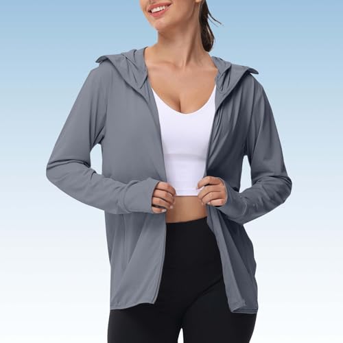 Sudadera con capucha ligera contra quemaduras solares y sudor en deporte 2