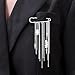 Metal Chain Irregular Crystals Rivets Pendant Tassel Brooches And Pins For Women Jean Pants Trouser Legs Ankle Chain Decorative Punk Aesthetic Broches Silver Brooch Pins For Women Fashion Accessories