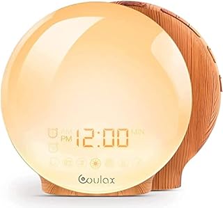 COULAX, Daylight Alarm Clock, Wake-up Light, Yellow