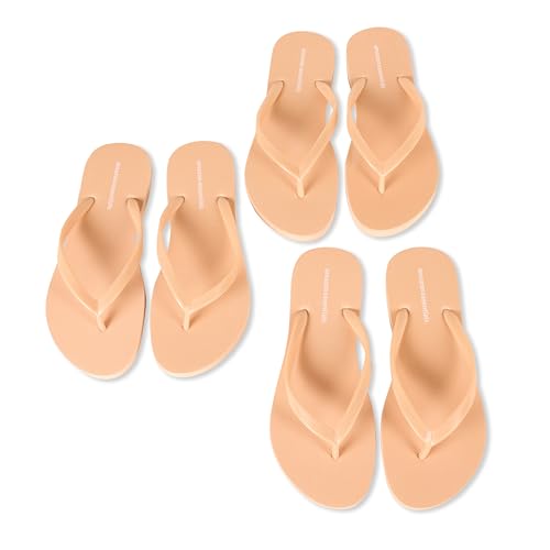 Image of Amazon Essentials Women's Flip Flop Sandals, Pack of 3