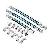 Handor 7.3L Engines HPOP Hoses Lines Kit & Crossover Engine Oil Pumps, High Pressure Oil Line Kit Hydraulic Hose Compatible with 1999-2003