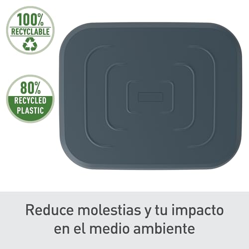 Leitz 65460089 - Reposapiés Ajustable Ergo, Tres Alturas Ajustables, 80% Plástico Reciclado Postconsumo y 100% Reciclable, Mejora la Postura y la Circulación Sanguínea, Gama Ergo, Gris Oscuro - imagen 5
