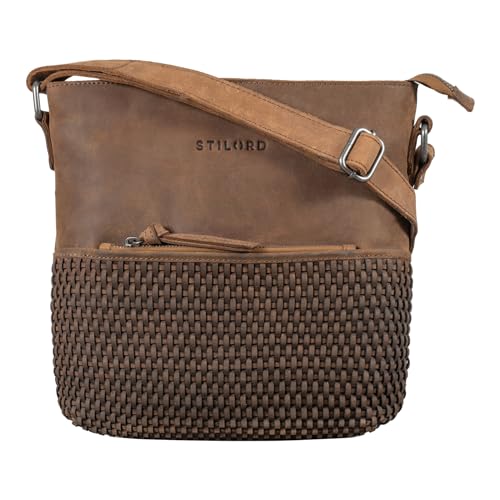 Sac à main STILORD Liz en cuir tressé marron, l'histoire d'un accessoire vintage intemporel
