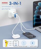 HARIBO 65W USB C Ladegerät 3-Port GaN, Schnellladegerät mit Schuko-Stecker – Ansicht 5