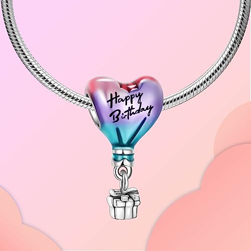 Image of LUXILLA Love You Best Friend Grandma Wife Heart Charm 925 Sterling Silver Charms Fit for Bracelets Necklace Jewelry Gift for Women