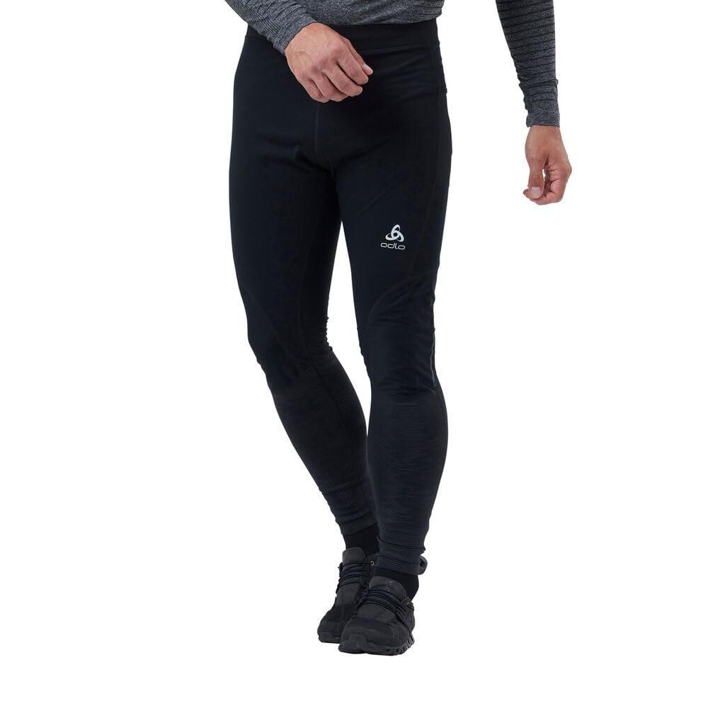 Odlo Herren Laufhose Tights Zeroweight Warm Reflective