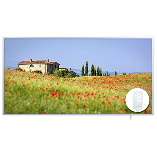 Protron Motiv Infrarotheizung Infrarot Panel Heizkörper Bild Elektroheizung Wandheizung mit Smart- Thermostat 720Watt 100x52cm (120382- Toskana)