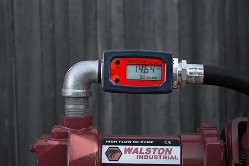 GH-5640 Digital Fuel Meter 3/4 Inch, Heavy Duty Fuel Meter for Diesel, Gasoline, Kerosine, Lubricants, 3/4" NPT