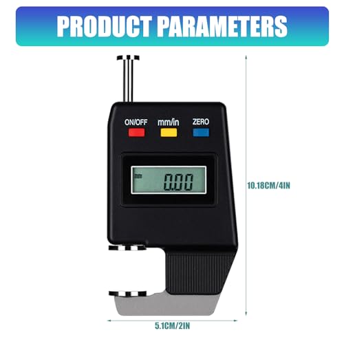 Calibrador digital de espesores de precisión 0-15 mm con resolución de 0,01 mm para gemas y metales miniatura 5
