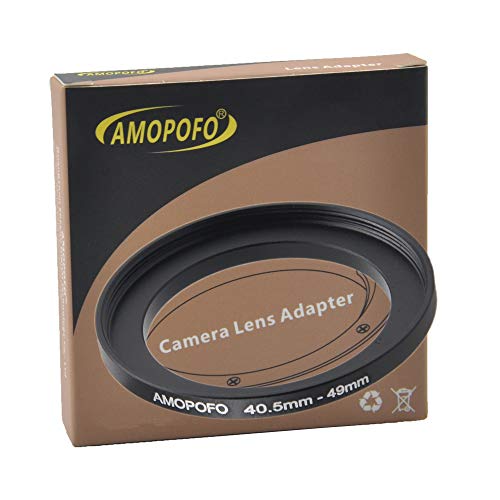 40.5 a 49mm Anello per filtro in metallo da per obiettivo fotocamera con filettatura da 40.5mm su anello da 49mm UV ND CPL.