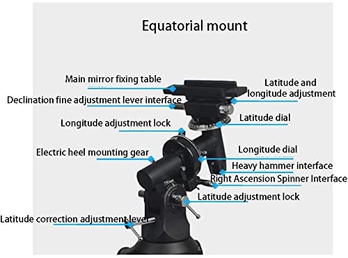 Professionelles Teleskop für Erwachsene, Astronomie-Anfänger, 900 mm Brennweite, Astronomie-Teleskope mit verstellbarem… – Bild 4