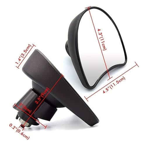 Rétroviseurs moto carénage noir anti vibration pour Harley Electra Glide