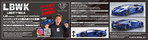 Aoshima LB Works Lamborghini Aventador Kit Modelo 1:24 miniatura 7