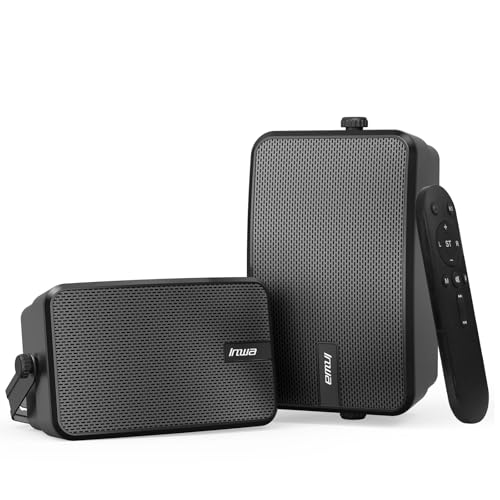 Inwa Upgraded 400W Outdoor Bluetooth Speakers Pair - Active Passive