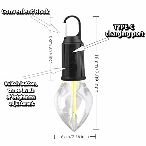 Portable USB-C Rechargeable LED Lantern