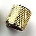 OVSAL Vacuum Gold Electric Bass Guitar Knobs Flat Top Metal Guitar Volume Tone Knobs for Strat Telecaster Jazz Les Paul 2PCS