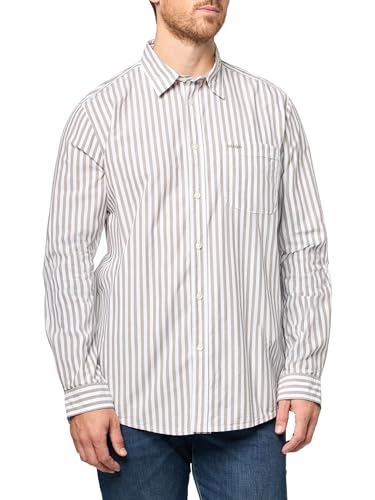 Hugo chemise boutonnée en coton pour homme en fil teint bleu