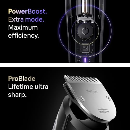 Braun Series 9 Beard Trimmer for Men, 10-in-1 Grooming Kit for Beard, & Face Hair, Lifetime Sharp ProBlade, 52 Lengths, 180 Min Runtime, Waterproof, Chrome - BT9545 - Image 4