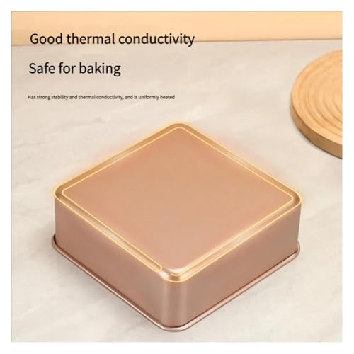 Moule de cuisson carré antiadhésif acier carbone résistant chaleur pour brownie 6"