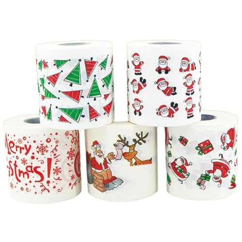 Papier toilette Noël imprimé et amusant pour décorer vos WC lors du réveillon de fin d'année