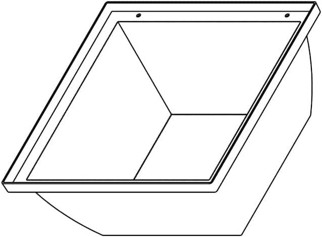 Image of KASTLITE Clear Polycarbonate Vandal Lens /Light Cover Diffuser for Vandal Resistant Fixtures | 12 inch x 12 inch | Comparable to Lithonia VR4