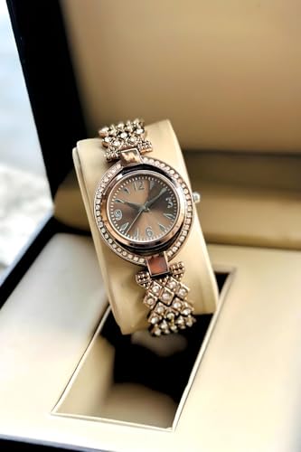 Image of styledose Women Analogue Wrist Watches for Women's & Girls&Miss&Ladies Diamond Studded Stylish Bracelet Strap