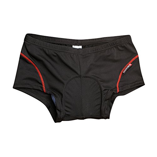 Tomshin Calças cuecas de ciclismo de bicicleta masculinas com esponja respirável respirável para esp