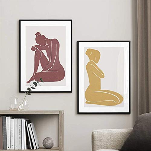 Peinture sur toile abstraite haut de gamme design moderne rouge jaune