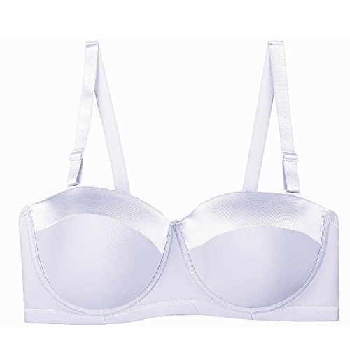 Image of Women's Strapless Bra B /C /D /DD /DDD /G 1 /2 Cup Seamless Plus Size Balconette Bra H059