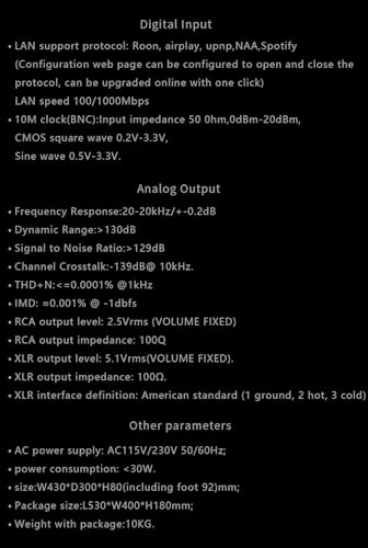 Image of Gustard X30 Quad Core ES9039SPRO DAC Network Streaming Decoder