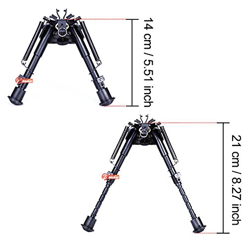 Zeadio Quick-Switch Bipod With 3 Adapters And Sling Stud Mount - View #10
