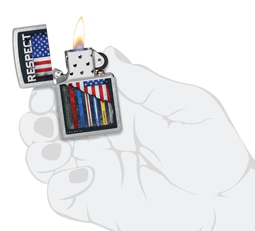 Encendedor Zippo Buck Wear Diseño Street Chrome miniatura 5
