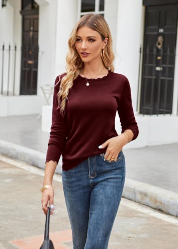 Image of GRACE KARIN Long Sleeve Fall Sweaters for Women Trendy Business Casual Tops